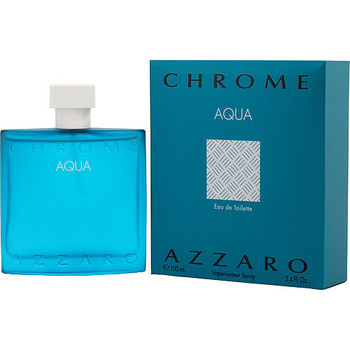 Chrome Aqua by Azzaro Eau De Toilette Spray 3.4 Oz for Men