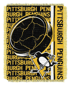 Pittsburgh Penguins NHL Double Play Woven Jacquard Throw