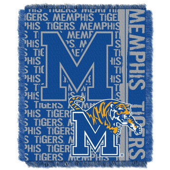 Memphis Tigers Double Play Woven Jacquard Throw