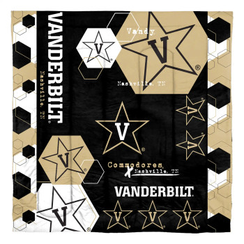 Vanderbilt Commodores 'Hexagon' Full/Queen Comforter & Sham Set