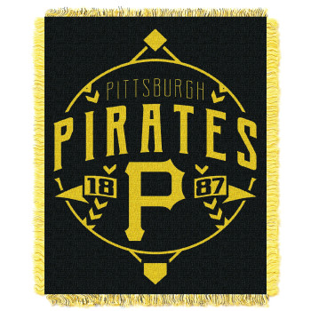 Pittsburgh Pirates MLB Ace Woven Jacquard Throw Blanket