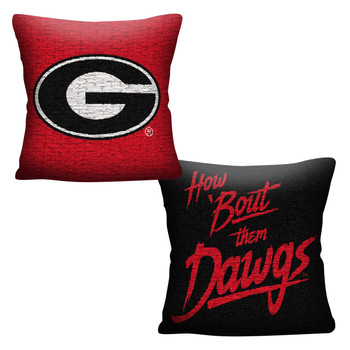 Georgia Bulldogs Invert Woven Pillow