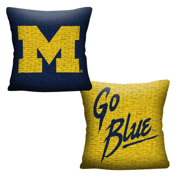 Michigan Wolverines Invert Woven Pillow