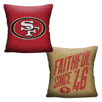 San Francisco 49ers NFL Invert Woven Pillow