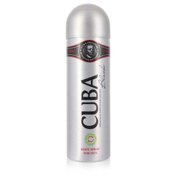 CUBA Black by Fragluxe Body Spray 6.6 oz product image at NuMercy