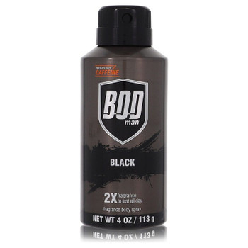 Bod Man Black by Parfums De Coeur Body Spray 4 oz