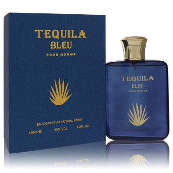 Tequila Pour Homme Bleu by Tequila Perfumes Eau De Parfum Spray 3.3 oz