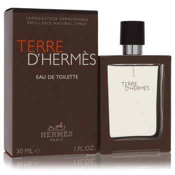 Terre D'Hermes by Hermes Eau De Toilette Spray Spray Refillable 1 oz