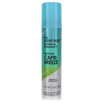Designer Imposters Capri Breeze by Parfums De Coeur Body Spray 2.5 oz