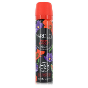 Yardley Poppy and Violet by Yardley London Body Fragrance Spray 2.6 oz