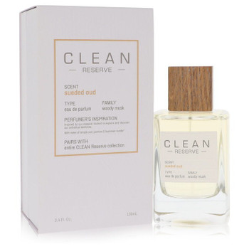 Clean Sueded Oud by Clean Eau De Parfum Spray 3.4 oz