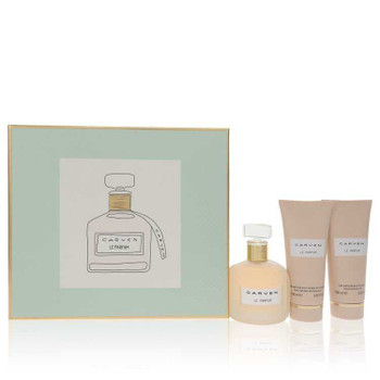 Carven Le Parfum by Carven Gift Set -- 3.4 oz Eau De Parfum Spray + 3.4 oz Body Milk + 3.4 oz Shower Gel product image at NuMercy