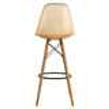 Ethan Bar Stool Mid Century Modern, Transparent Amber Ethan Bar Stool Mid Century Modern, Transparent Amber