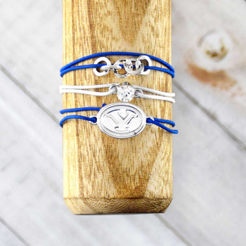 BYU Cougars Logo Elastic Bracelet Set product image at NuMercy