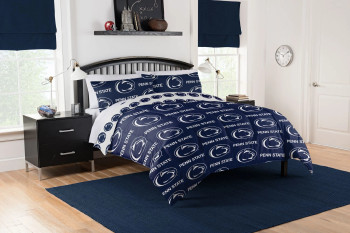 Penn State Nittany Lions Rotary Queen Bed in a Bag Set