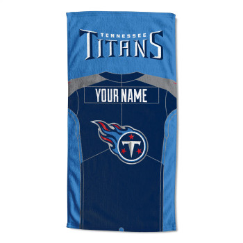 Tennessee Titans NFL Jersey Personalized Beach Towel