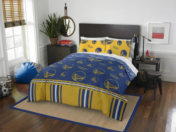 Golden State Warriors NBA Queen Bed In a Bag Set