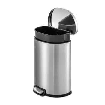 50L/13Gal Heavy Duty Hands-Free Stainless-Steel Commercial/Kitchen Step Trash Can