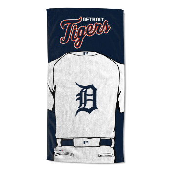Detroit Tigers MLB Jersey Personalized Beach Towel