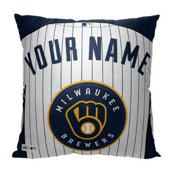 Milwaukee Brewers MLB Jersey Personalized Pillow