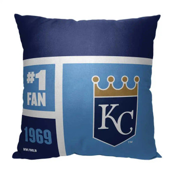 Kansas City Royals MLB Colorblock Personalized Pillow