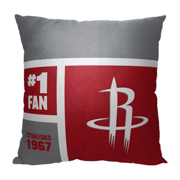 Houston Rockets NBA Colorblock Personalized Pillow