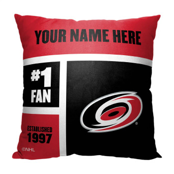 Carolina Hurricanes NHL Colorblock Personalized Pillow