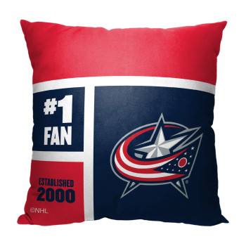 Columbus Blue Jackets NHL Colorblock Personalized Pillow