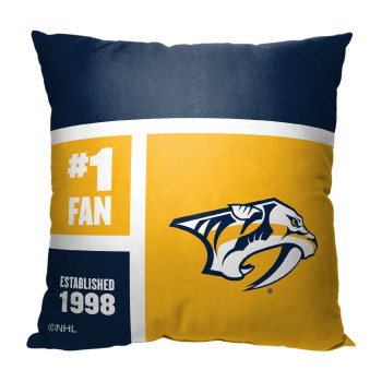 Nashville Predators NHL Colorblock Personalized Pillow