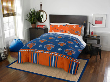 New York Knicks NBA Queen Bed In a Bag Set