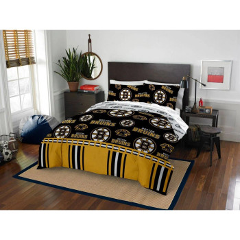 Boston Bruins NHL Queen Bed In a Bag Set