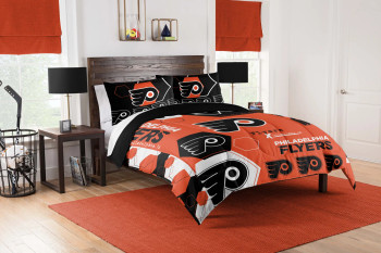 Philadelphia Flyers 'Hexagon' Full/Queen Comforter & Sham Set