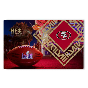 San Francisco 49ers NFL Super Bowl LVIII "Arrival Participant" 36" × 62" Washable Rug