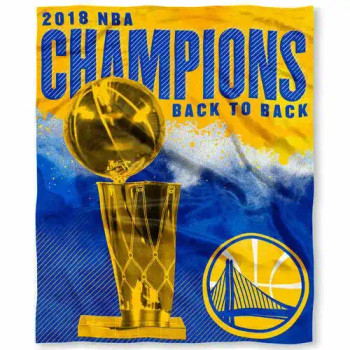 Golden State Warriors 2018 NBA Champions Back to Back Throw Blanket