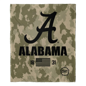 NCAA Alabama Crimson Tide OHT Special Ops Silk Touch Throw Blanket