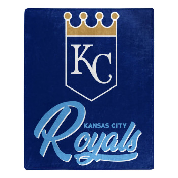 MLB Kansas City Royals Signature Raschel Throw Blanket