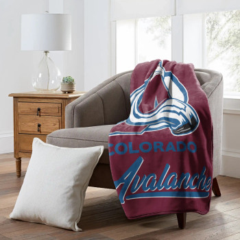 NHL Colorado Avalanche Signature Raschel Throw Blanket