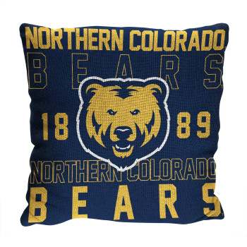 NCAA Northern Colorado Bears Stacked Woven Pillow