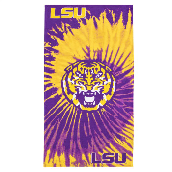 NCAA LSU Tigers Psychedelic Beach Towel