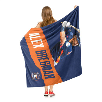 MLB Houston Astros Alex Bregman Silk Touch Sherpa Throw Blanket