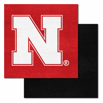 NCAA Nebraska Cornhuskers 18" x 18" Carpet Tiles