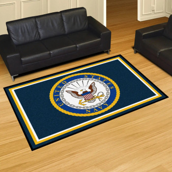 US Navy 5' x 8' Plush Rug