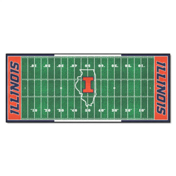 NCAA Illinois Fighting Illini Field Runner Rug