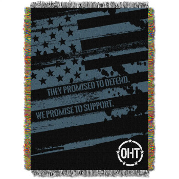 Operation Hat Trick Tonal Pride Woven Tapestry Throw Blanket