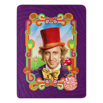 Warner Bros. Willy Wonka Wonderful Wonka Silk Touch Throw Blanket