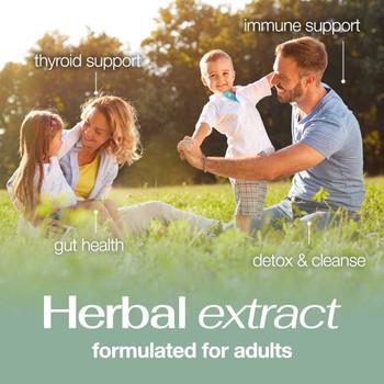 Sea Moss Liquid Drops supplement for immune support, joint and thyroid support, with organic Irish sea moss and spirulina, vegan formula.