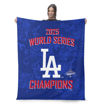2025 World Series Championship Los Angeles Dodgers Five Tool Silk Touch Throw Blanket