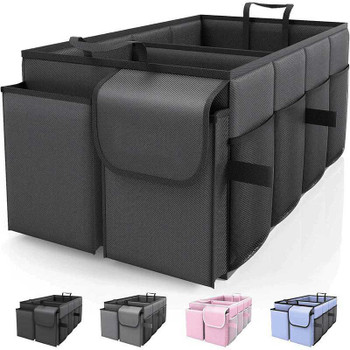 3P Experts Compact Foldable Trunk Organizer - Perfect for Car Storage, Travel, and Grocery Delivery