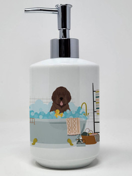 Brown Newfoundland Ceramic Hand Soap Dispenser product image at NuMercy