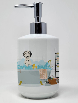 Dalmatian Ceramic Hand Soap Dispenser product image at NuMercy